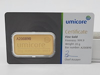 3x goudbaar, 20 gram, umicore - afbeelding 6 van  7