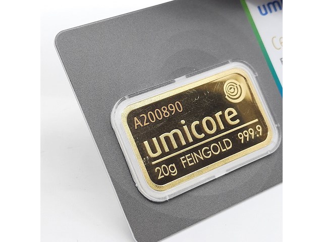 3x goudbaar, 20 gram, umicore - afbeelding 7 van  7