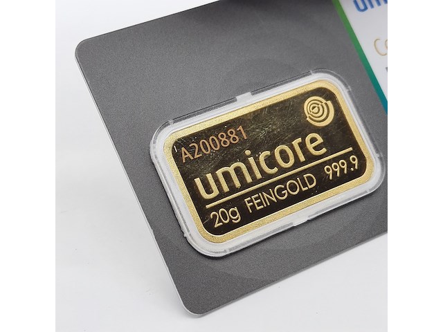 3x goudbaar, 20 gram, umicore - afbeelding 7 van  7