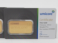 3x goudbaar, 20 gram, umicore - afbeelding 4 van  7