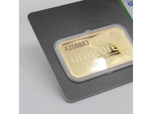 3x goudbaar, 20 gram, umicore - afbeelding 5 van  7