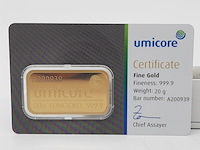 3x goudbaar, 20 gram, umicore - afbeelding 6 van  7