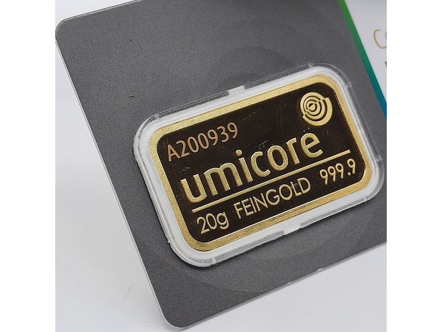 3x goudbaar, 20 gram, umicore - afbeelding 7 van  7