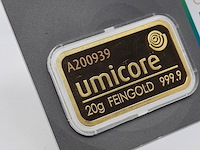 3x goudbaar, 20 gram, umicore - afbeelding 7 van  7