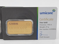 3x goudbaar, 20 gram, umicore - afbeelding 4 van  7