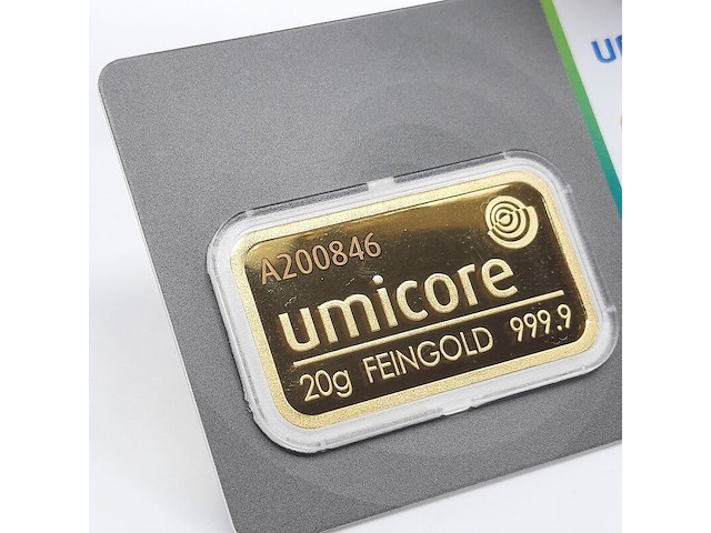 3x goudbaar, 20 gram, umicore - afbeelding 5 van  7