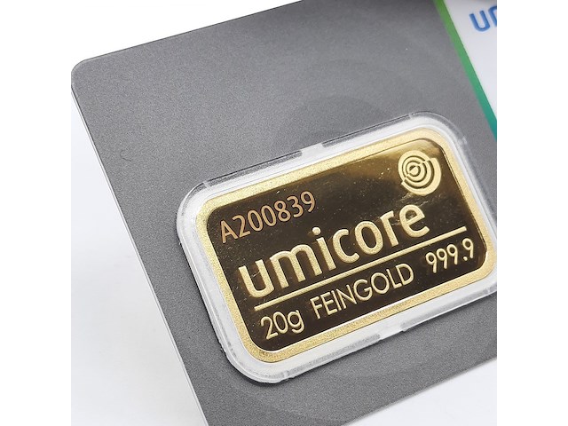 3x goudbaar, 20 gram, umicore - afbeelding 7 van  7