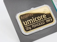 3x goudbaar, 20 gram, umicore - afbeelding 3 van  7