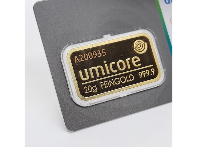 3x goudbaar, 20 gram, umicore - afbeelding 7 van  7
