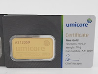 3x goudbaar, 20 gram, umicore - afbeelding 2 van  7