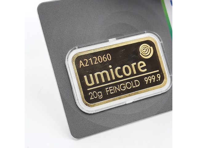 3x goudbaar, 20 gram, umicore - afbeelding 5 van  7