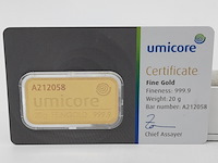 3x goudbaar, 20 gram, umicore - afbeelding 6 van  7