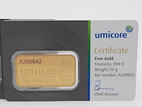 3x goudbaar, 20 gram, umicore - afbeelding 2 van  7