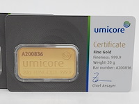 3x goudbaar, 20 gram, umicore - afbeelding 4 van  7