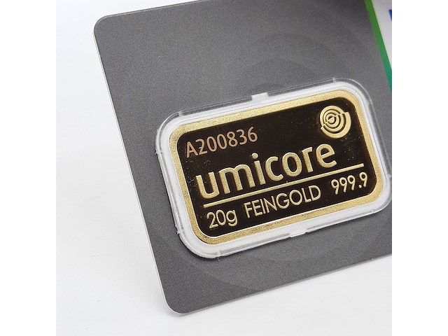 3x goudbaar, 20 gram, umicore - afbeelding 5 van  7