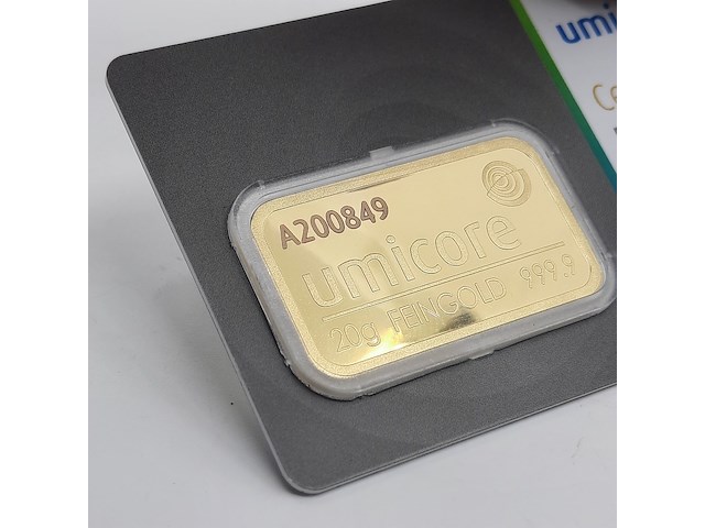 3x goudbaar, 20 gram, umicore - afbeelding 7 van  7