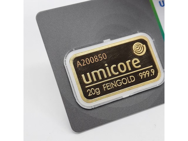 3x goudbaar, 20 gram, umicore - afbeelding 3 van  7