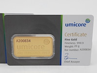 3x goudbaar, 20 gram, umicore - afbeelding 4 van  7