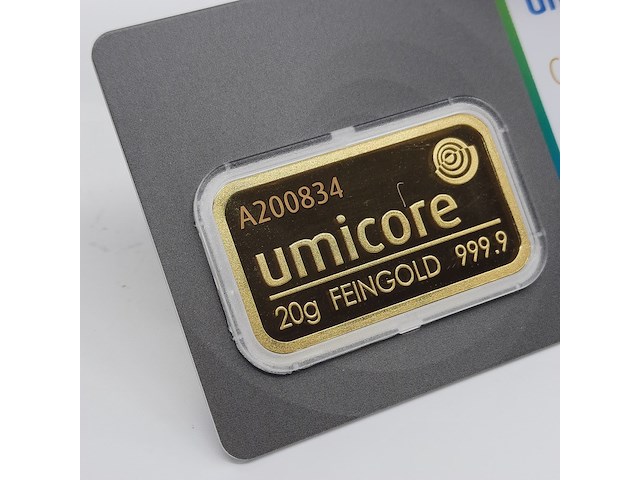3x goudbaar, 20 gram, umicore - afbeelding 5 van  7