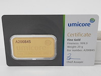 3x goudbaar, 20 gram, umicore - afbeelding 6 van  7