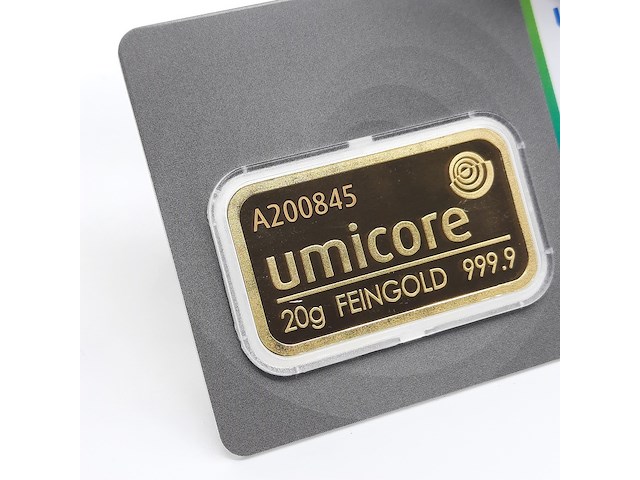 3x goudbaar, 20 gram, umicore - afbeelding 7 van  7