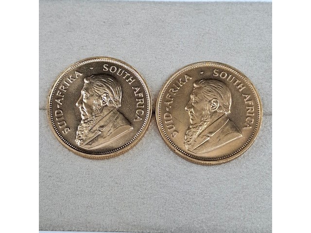 3x gouden munt, south africa, krugerrand, 1974 - afbeelding 3 van  5
