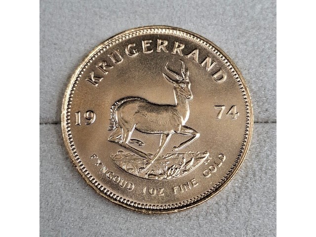 3x gouden munt, south africa, krugerrand, 1974 - afbeelding 4 van  5