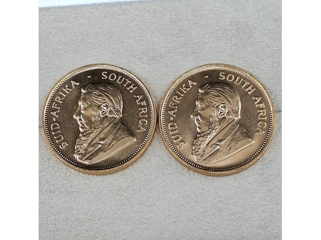 3x gouden munt, south africa, krugerrand, 1974 - afbeelding 2 van  5