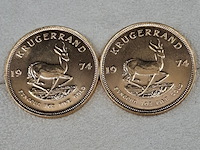 3x gouden munt, south africa, krugerrand, 1974 - afbeelding 3 van  5