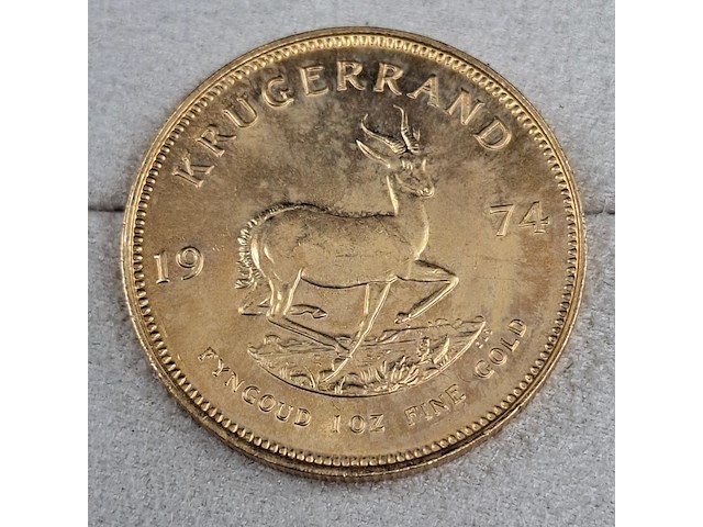 3x gouden munt, south africa, krugerrand, 1974 - afbeelding 4 van  5