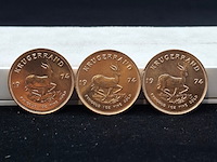 3x gouden munt, south africa, krugerrand, 1981