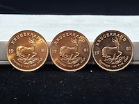 3x gouden munt, south africa, krugerrand, 1981