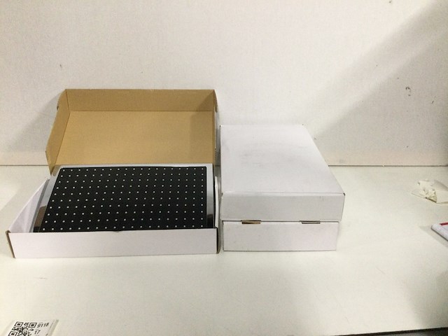 3x grote douchekop voor stortdouche 40x23 cm, zwart - afbeelding 1 van  3