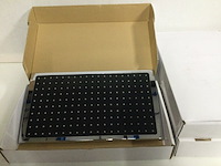 3x grote douchekop voor stortdouche 40x23 cm, zwart - afbeelding 2 van  3