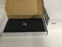 3x grote douchekop voor stortdouche 40x23 cm, zwart