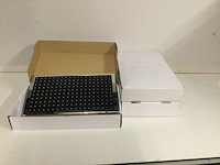 3x grote douchekop voor stortdouche 40x23 cm, zwart - afbeelding 2 van  2