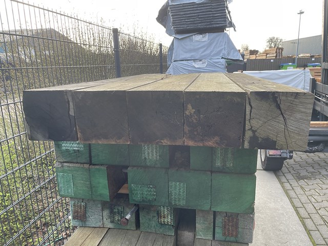 3x guyana teak kraanmat, 200x1000mm, lengte 160cm - afbeelding 3 van  3