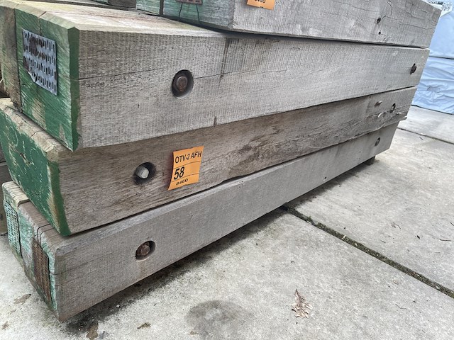 3x guyana teak kraanmat, 200x1000mm, lengte 180cm - afbeelding 2 van  3