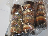 3x haarelastiek in koker bruin in ds b - afbeelding 3 van  3