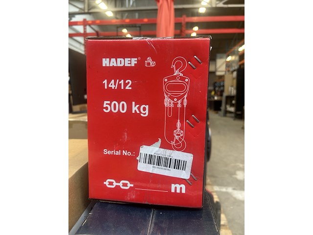 3x handtakel hadef, 14/12 500 kg - afbeelding 5 van  5