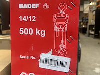 3x handtakel hadef, 14/12 500 kg - afbeelding 5 van  5