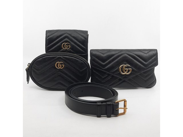 3x handtasje en riem, gucci, 524597-525040 - afbeelding 1 van  17