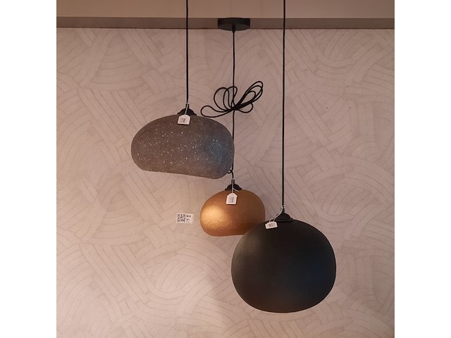 3x hanglamp ay illuminate, pebble, zwart, terra en grijs - afbeelding 1 van  11