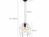 3x hanglamp – stijlvol open design met e27 fitting, mexlite, minimalics 2705zw, 2026 - afbeelding 2 van  4