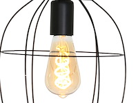 3x hanglamp – stijlvol open design met e27 fitting, mexlite, minimalics 2705zw, zwart, 2026 - afbeelding 3 van  4