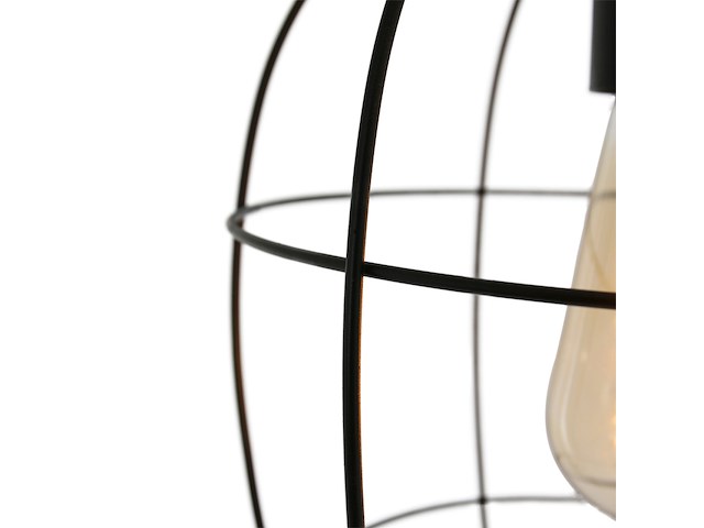 3x hanglamp – stijlvol open design met e27 fitting, mexlite, minimalics 2705zw, zwart, 2026 - afbeelding 4 van  4