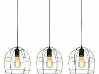 3x hanglamp – stijlvol open design met e27 fitting, mexlite, minimalics 2705zw, zwart, 2026