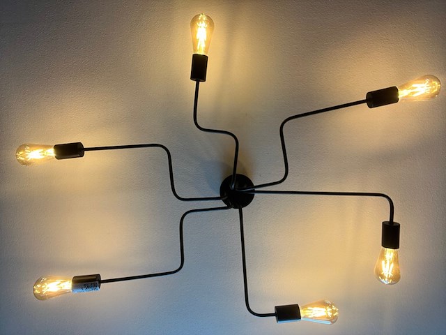 3x hanglampen, staal / zwart, 2020 - afbeelding 6 van  13
