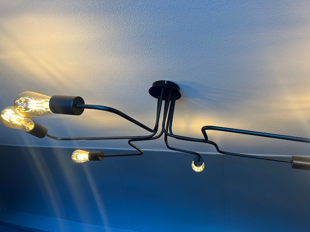 3x hanglampen, staal / zwart, 2020 - afbeelding 7 van  13
