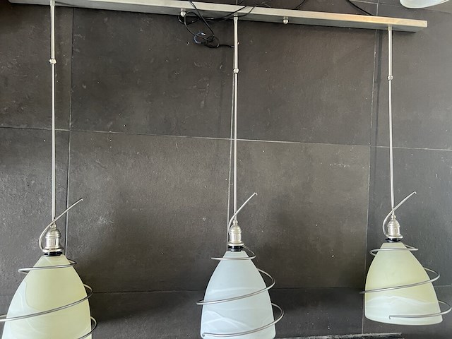 3x hanglampen, staal / zwart, 2020 - afbeelding 12 van  13